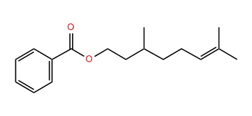 3,7-Dimethyl-6-octenyl benzoate